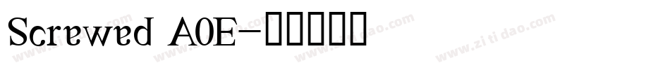 Screwed AOE字体转换